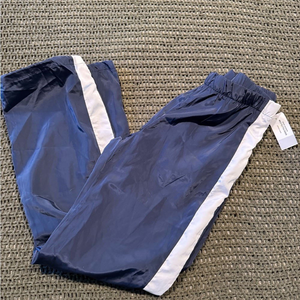 Full Tilt Kids Navy Joggers with White Stripe